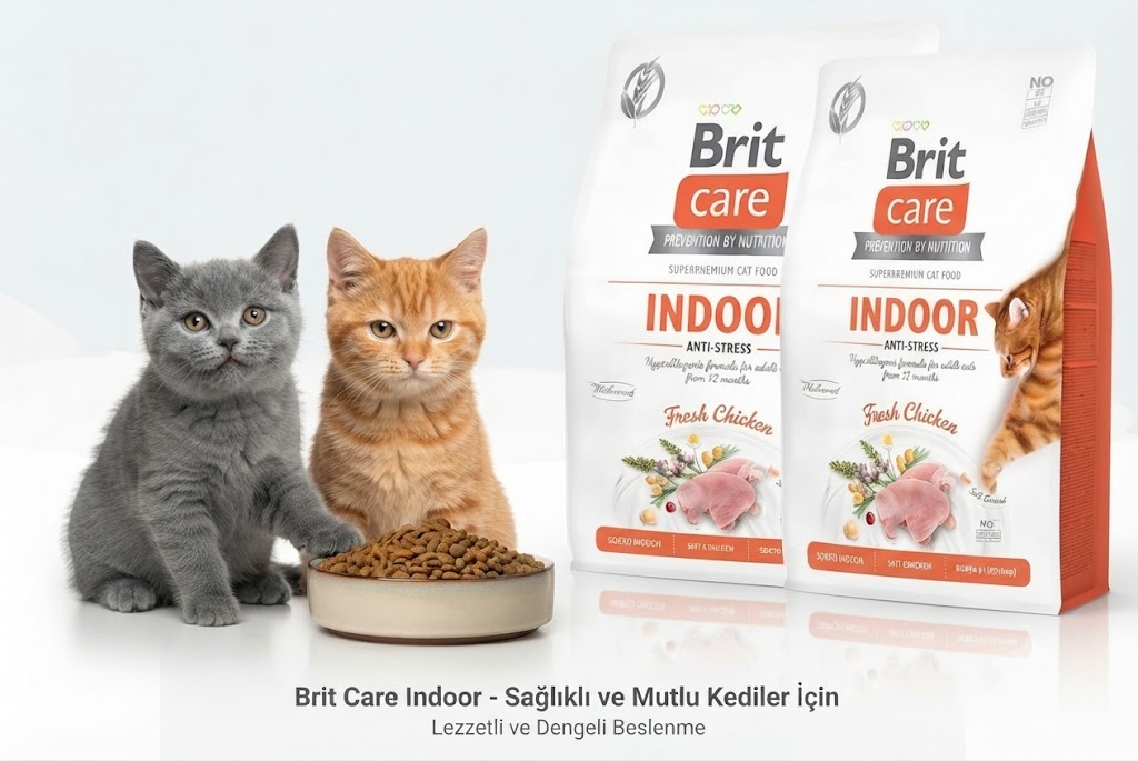 Care Indoor Stres Azaltıcı Ev Kedileri için Tahılsız Yetişkin Kedi Maması 2kg X 2 ADET